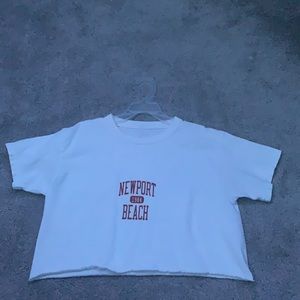 newport beach brandy melville crop top